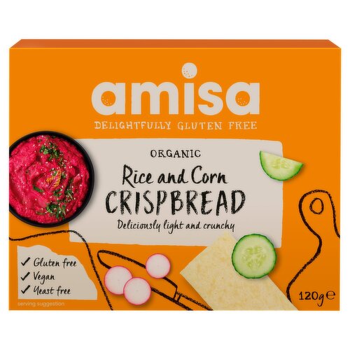 Amisa Organic Corn & Rice Crispbread Gluten Free (120 g)