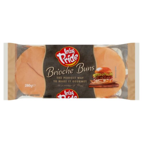 Irish Pride Brioche Burger Buns 4 Pack (280 g)