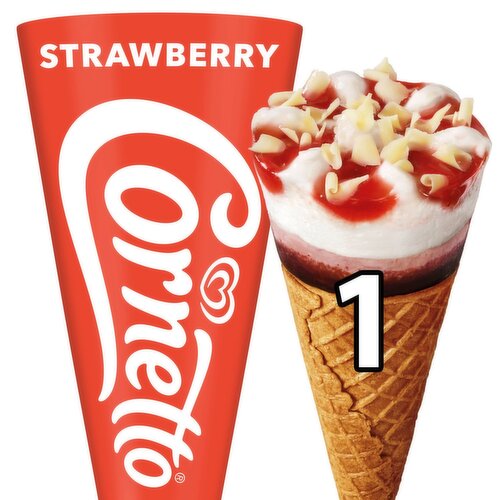 Cornetto Strawberry Ice Cream Cone (120 ml)