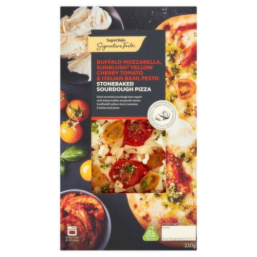 SuperValu Signature Tastes Buffalo Mozzarella & Cherry Tomato Sourdough Pizza (210 g)