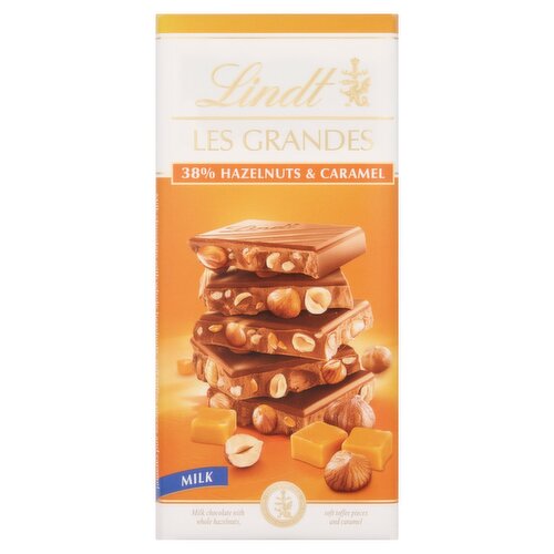 Lindt Les Grandes Hazelnut & Caramel Chocolate Bar (150 g)