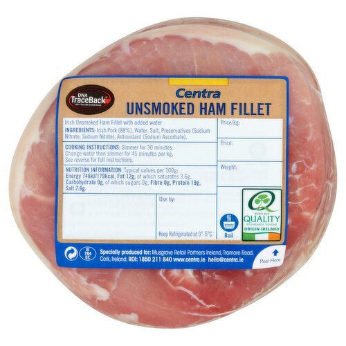 Centra Unsmoked Ham Fillet (800 g)