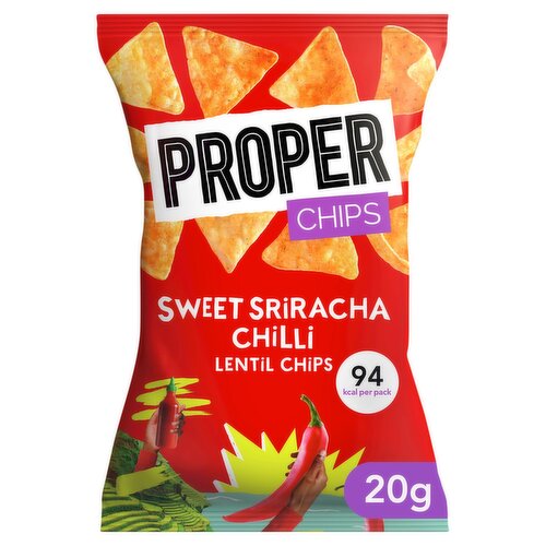 Proper Chips Sweet Sriracha Chilli Lentil Chips (20 g)