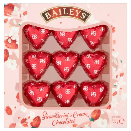 Baileys Strawberry & Cream Hearts Chocolate Box (90 g)