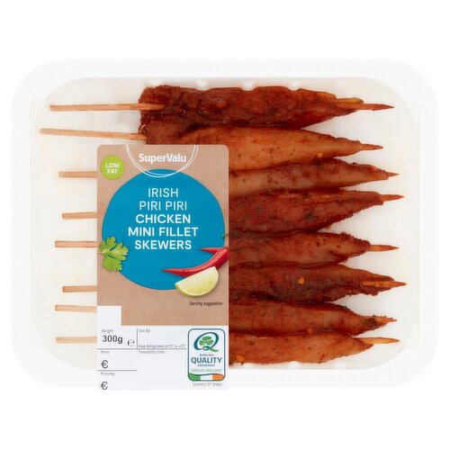 SuperValu Fresh Irish Piri Piri Mini Chicken Fillet Skewers (300 g)