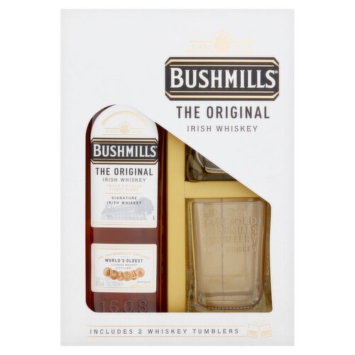 Bushmills Original Irish Whiskey Glass Pack (70 cl)