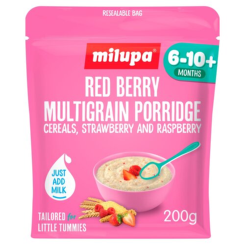 Milupa Red Berry Multigrain Porridge 6-10 Months (200 g)