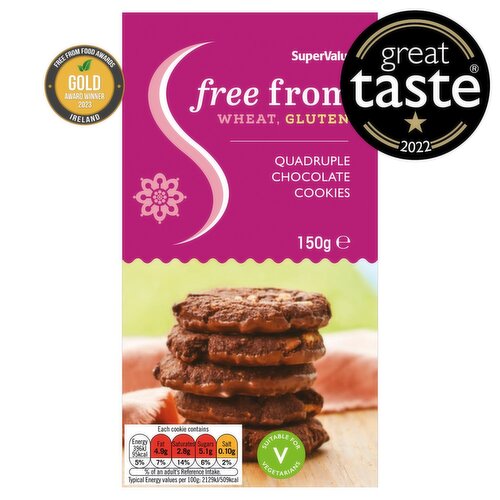 SuperValu Free From Quadruple Chococlate Cookies (150 g)