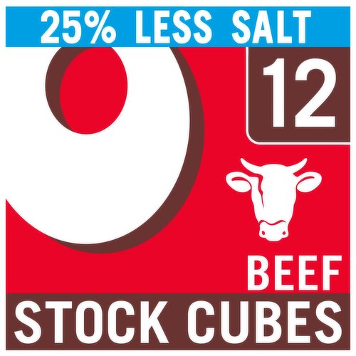 Oxo Reduced Salt Beef Stock Cube 12 Pack (71 g)