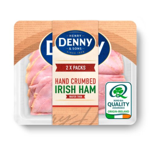 Denny Slow Cooked Wafer Thin Crumbed Irish Ham Slices 2 Pack (80 g)