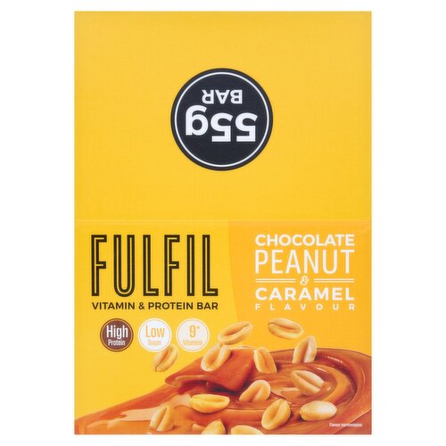 Fulfil Peanut & Caramel Protein Bar Case Deal (825 g)