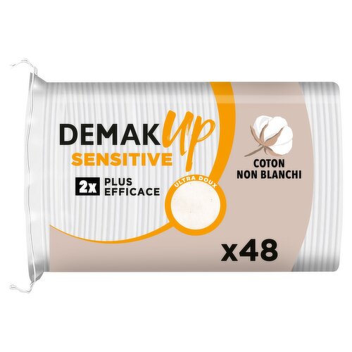 Demakup Sensitive Oval Cotton Pads (48 Piece)