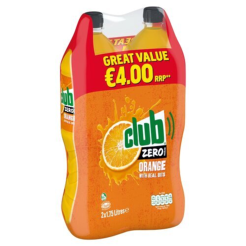 Club Zero Orange Twinpack (1.75 L)