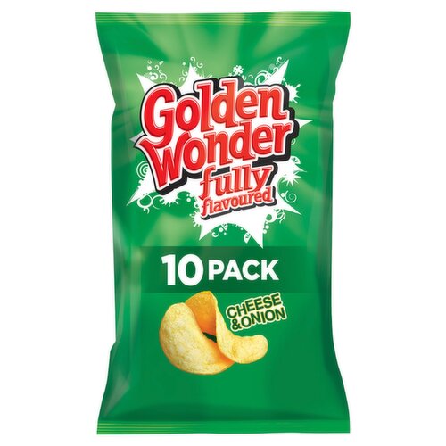 Golden Wonder Crisps Cheese & Onion 10 Pack (25 g)