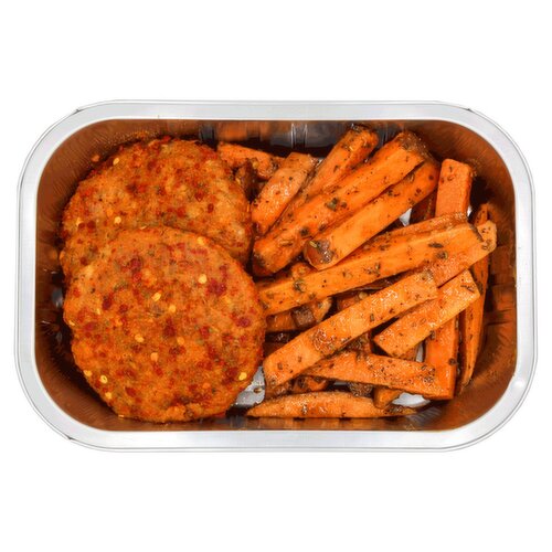 Prepared By Our Butcher Double Irish Turkey Burger & Fries Fakeaway Meal for 1 (1 Piece)