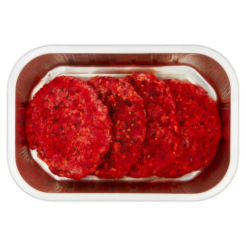 Spicy Alabama style Irish Quarter Pounder Beef Burgers 4 Pack (1 Piece)