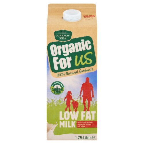 Organic For Us Low Fat Milk (1.75 L)