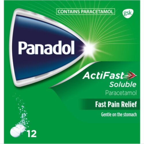 Panadol ActiFast Soluble Tablets (12 Piece) (12 Piece)