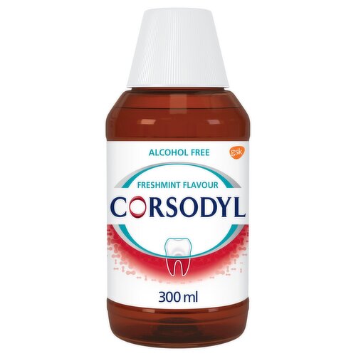 Corsodyl Intensive Treatment Alcohol Free Mint Mouthwash (300 ml)