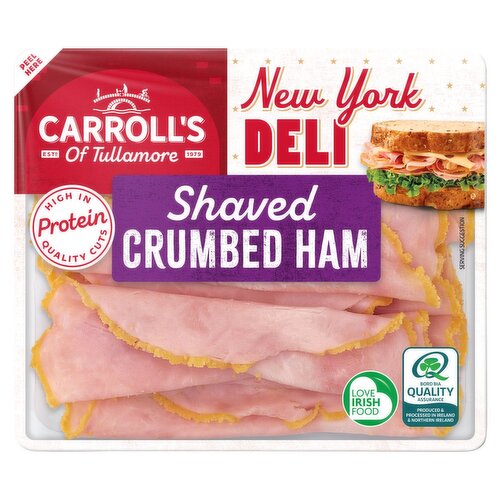 Carrolls New York Deli Shaved Crumbed Ham (90 g)