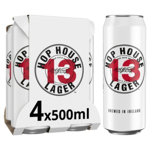 Hop House 13 Lager Cans 4 Pack (500 ml)