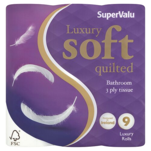 SuperValu Luxury Quilts Toilet Tissue 9 Roll (9 Roll)