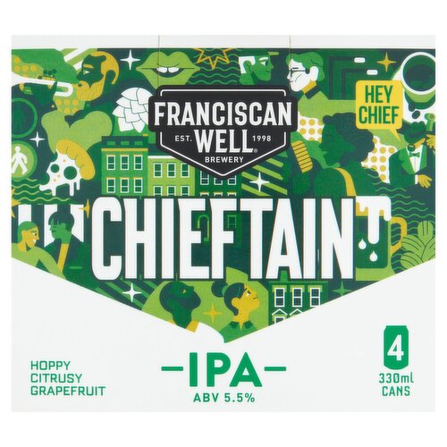 Franciscan Well Chieftain IPC Cans 4 Pack (330 ml)