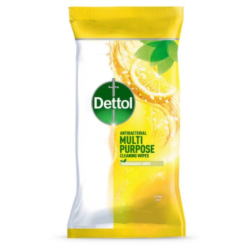 Dettol Multi Purpose Cleanser Bio Wipes Citrus 70's (70 Piece)