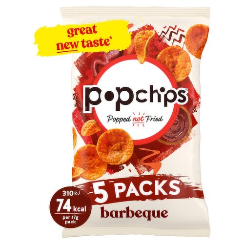 Popchips Barbeque Crisps 5 Pack (17 g)