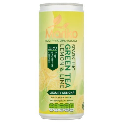 mariko sparkling green tea,Lemon/Limeflavour (250 ml)