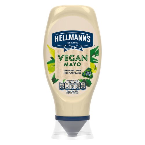 Hellmanns Vegan Mayonnaise Squeezy (430 ml)