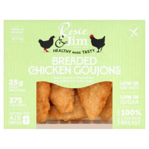Rosie & Jim Gluten Free Plain Chicken Goujons (300 g)