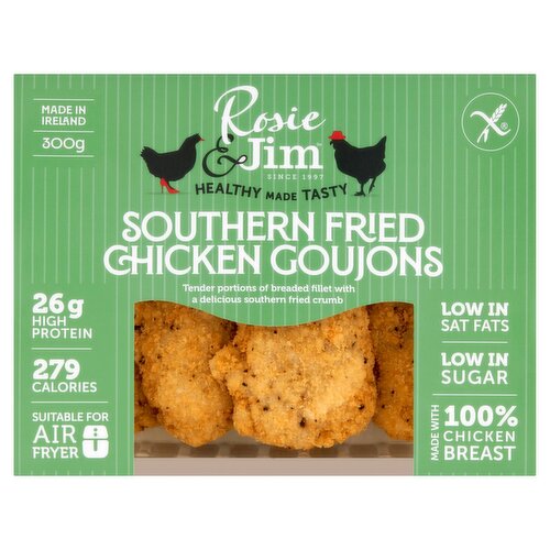 Rosie & Jim Gluten Free Southern Fried Chicken Goujons (300 g)