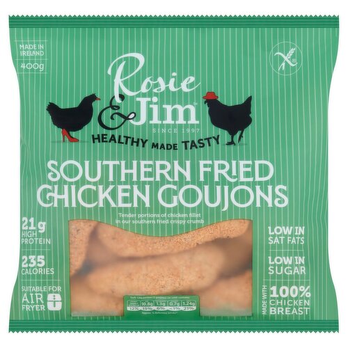 Rosie & Jim Gluten Free Southern Fried Chicken Goujons (400 g)
