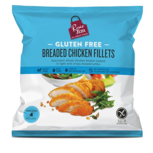 Rosie & Jim Gluten Free Breaded Chicken Fillets (400 g)