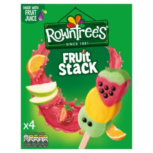 Rowntree's Fruit Stack 4 Pack (70 ml)