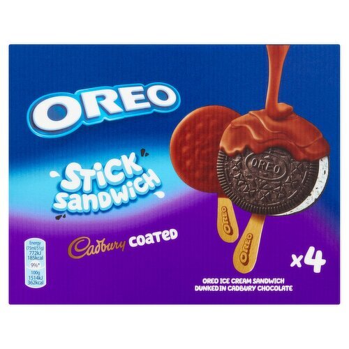 Oreo Cadbury Stick Sandwich Ice Cream 4 Pack (4 ml)