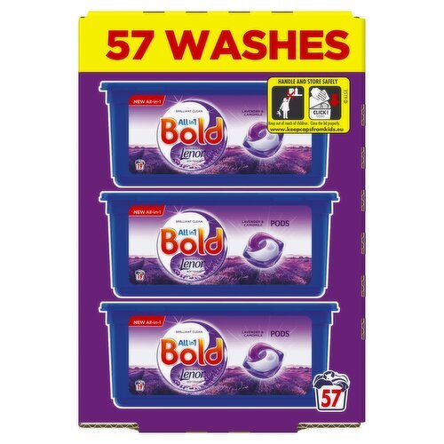 Bold All in 1 Lavender & Camomile Pods 57 Washes (57 Piece)