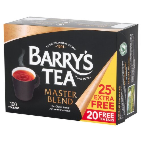 Barry's Tea Master Blend Tea 25% Extra Free (250 g)