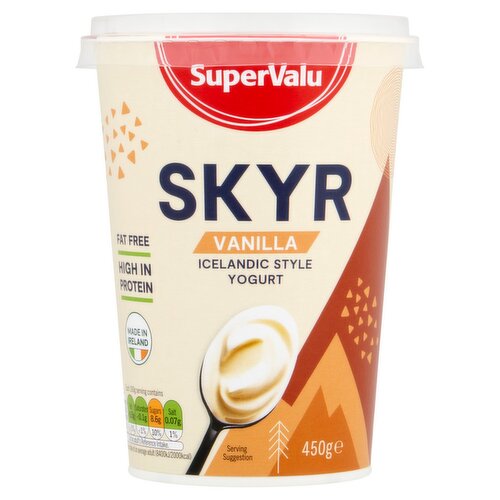 SuperValu 0% Fat Greek Style Vanilla Yogurt (450 g)