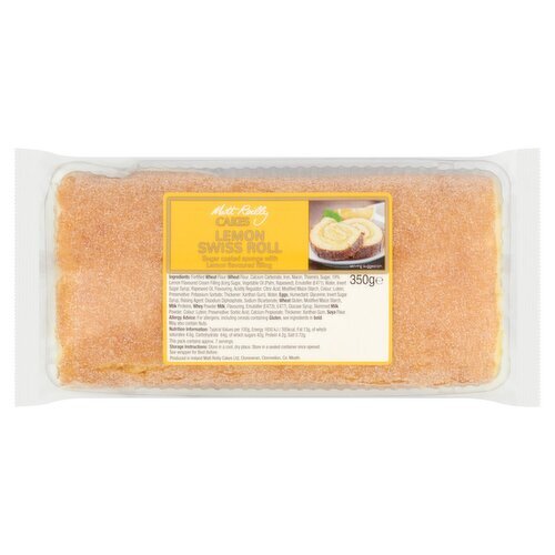 Matt Reilly Lemon Swiss Roll (350 g)