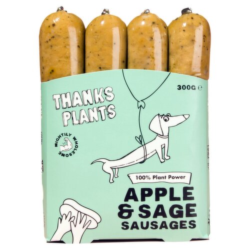 Thanks Plants Apple and Sage Sausages (300 g)