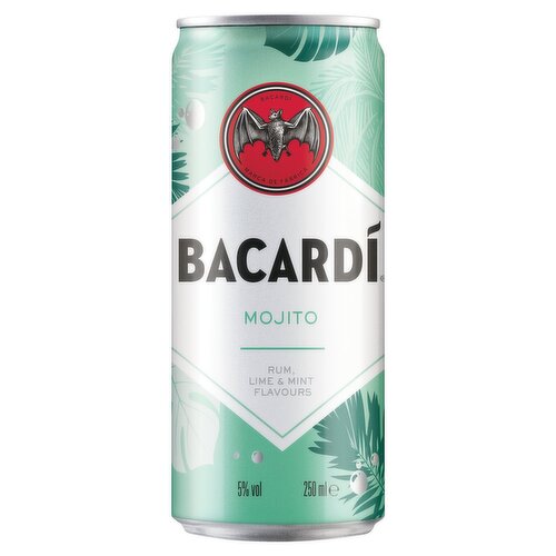 Bacardí Mojito Rum Premixed Drink (250 ml)