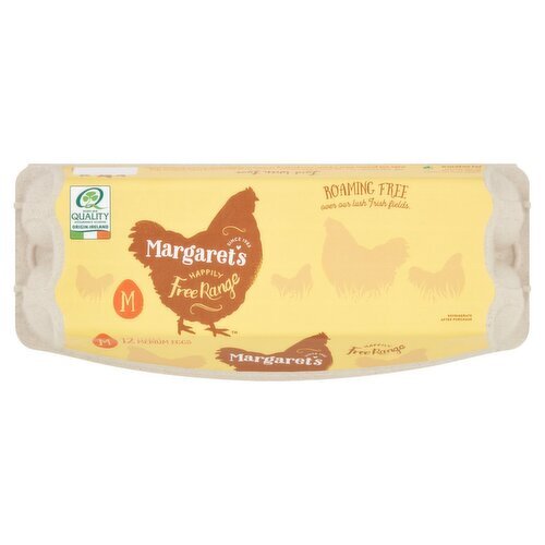 Margaret's Free Range Medium Eggs (12 Piece)