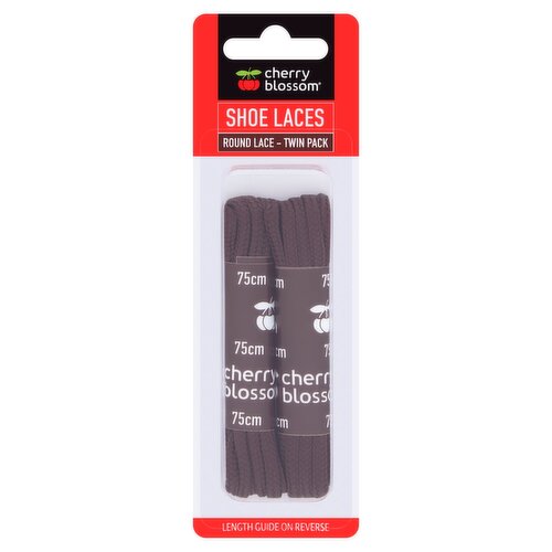 Cherry Blossom Twin Pack Round Lace Brown 75cm (1 Piece)