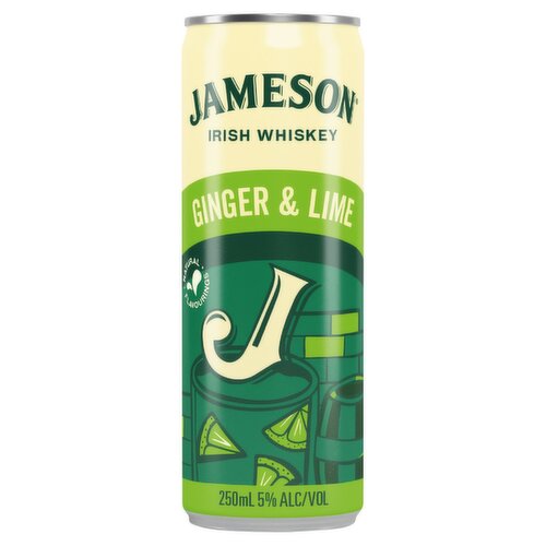 Jameson Ginger Ale and Lime Premixed Drink (250 ml)