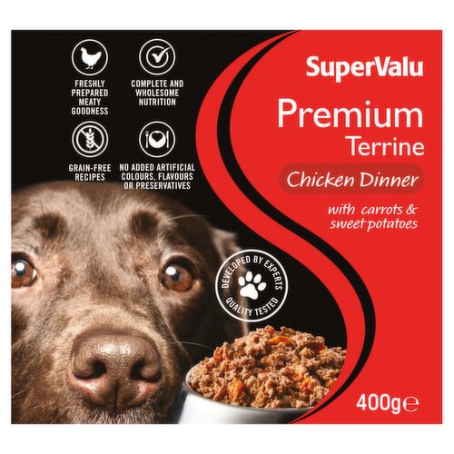 SuperValu Premium Terrine Chicken Dinner Dog Food (400 g)