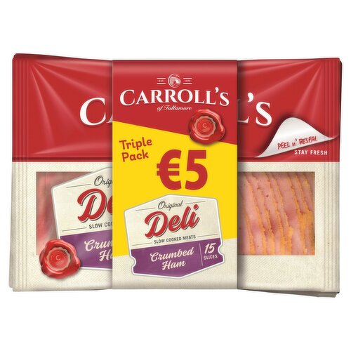 Carrolls Original Deli Crumbed Ham 2+1 FREE Pack (270 g)