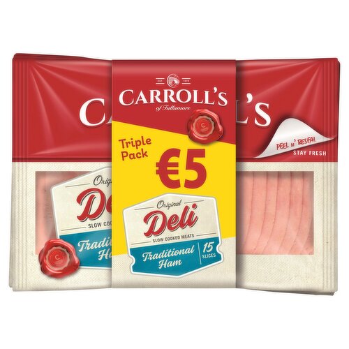 Carrolls Traditional Ham Slices 2+1 FREE Pack (270 g)