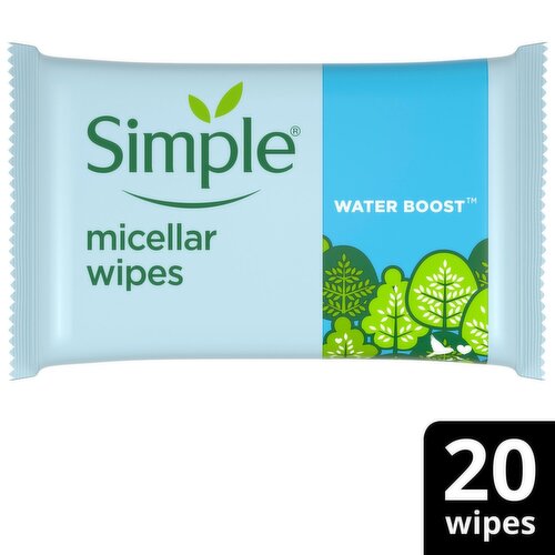 Simple Kind to Skin Micellar Cleansing Wipes (20 Piece)